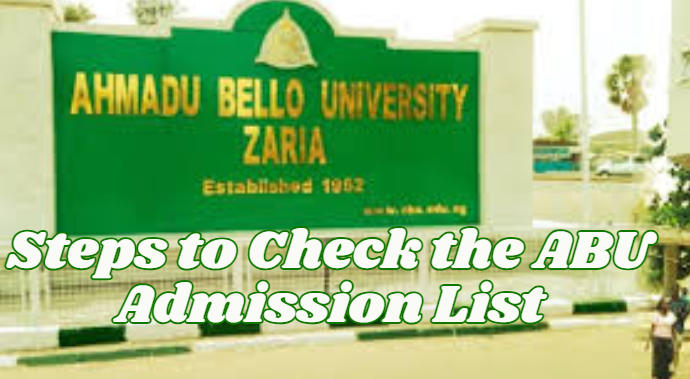 How to Check ABU Admission