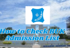 How to Check BUK Admission List