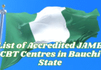 List of Accredited JAMB CBT Centres in Bauchi State
