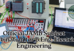 Official JAMB Subject Combination for B.Eng. Electrical Engineering