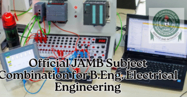 Official JAMB Subject Combination for B.Eng. Electrical Engineering